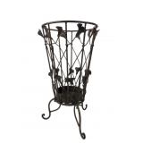 Wrought Iron Calla Lily Umbrella Stand