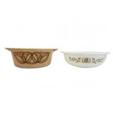 Pyrex Autumn Harvest and Old Town Blue Casseroles