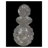 Cut Crystal Pineapple Motif Perfume Bottle
