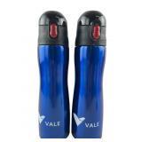 Vale Blue Insulated Stainless Steel Water Bottles