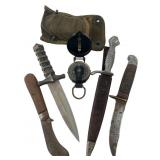 Korium German Dagger and Assorted Knives with Comp