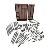 Mixed Stainless Steel Flatware and Plastic Divider