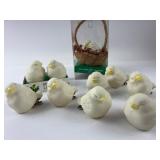 Snowbird Bisque Clip-On and Nest Ornaments