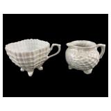 Victoria Czechoslovakia Iridescent Porcelain Cream