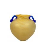 VTG Murano Scavo Art Glass Bulb Vase