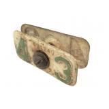 Vintage Metal Numbered Equipment Tag