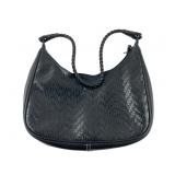 Liz Claiborne Woven Faux Leather Shoulder Bag