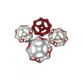 Set of 4 Cast Iron Spoke Valve Hand Wheels