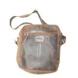 Vera Pelle Brown Leather Crossbody Bag