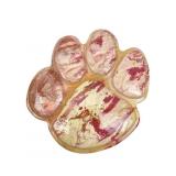 Hand-Painted Resin Paw Print Stepping Stone