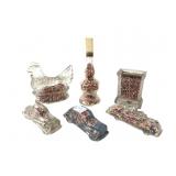 Vintage Pressed Glass Novelty Candy Containers