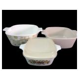 Corning Ware Assorted Pyroceram Casserole Dishes
