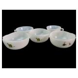 Anchor Hocking Fire King BC Comics Bowls and Cups