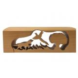 R. Hamm Signed Poplar Wood Scroll Saw Sculpture