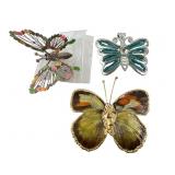 Three Butterfly Brooches and Pendants