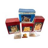 Dickens Collectables and Porcelain Santa Village H