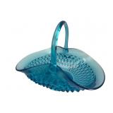 VTG Tiara Exclusives Horizon Blue Glass Basket