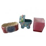 Royal Copley and Relpo Ceramic Planter Group