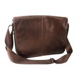 Boconi Leather and Canvas Messenger Bag
