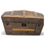 Victorian Embossed Metal Dome Top Trunk