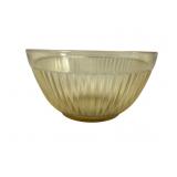 Federal Glass Amber Ribbed Depression Glass Bowl