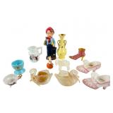 Assorted Porcelain and Glass Decorative Figurines