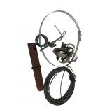Assorted Steel Cable, Hose Clamps, and Hardware
