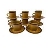 Stoneware Hand Painted Japan Cup and Saucer Set
