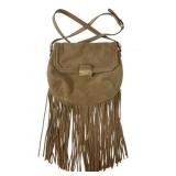 The Limited Luxe Collection Suede Fringe Purse