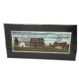 Larry Miller Signed Rural Farm Landscape Print