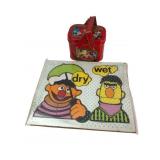 Playskool Sesame Street Wood Puzzle & Disney Tin