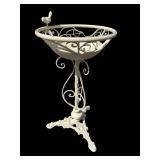 Cast Iron and Wrought Metal Bird Bath Stand