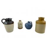 Assorted Studio and Salt-Glazed Stoneware Vessels