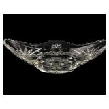 EAPG Star and Fan Pattern Pressed Glass Celery Dis