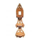Victorian Style Carved Wood Corner Wall Shelf