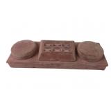 Vintage Pink Velvet Jewelry Display Stand