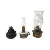 Antique and Vintage Miniature Oil Lamps, Group of