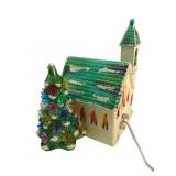 Dept 56 Ceramic Light Up Church and Tree