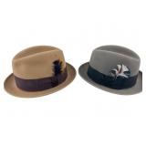 Dobbs Fifth Avenue Felt Fedora Hats, Pr.