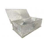 Celebrity Inc. Clear Plastic Sunburst Trinket Box