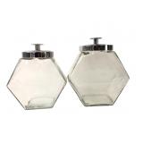 Libbey of Canada Glass Hexagonal Canister Set