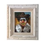 Frank Dressen Oil on Canvas Clown Portrait