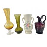 Royal Copley and Art Glass Vase Collection