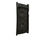 Hand-Carved Floral Motif Wax Mold Wall Hanging