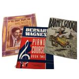 Vintage Sheet Music and Bernard Wagness Piano Cour