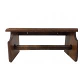 Stained Oak Wall-Mount Paper Towel Holder