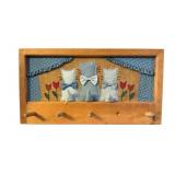 Valorie Sockwell Folk Art Dimensional Applique Cat