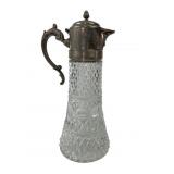 Silverplate and Pressed Glass Claret Jug
