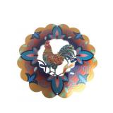 Brand New Colorful Rooster Metal Wind Spinner