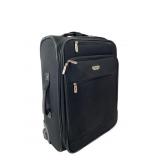 Travelers Club Black Softside Rolling Suitcase